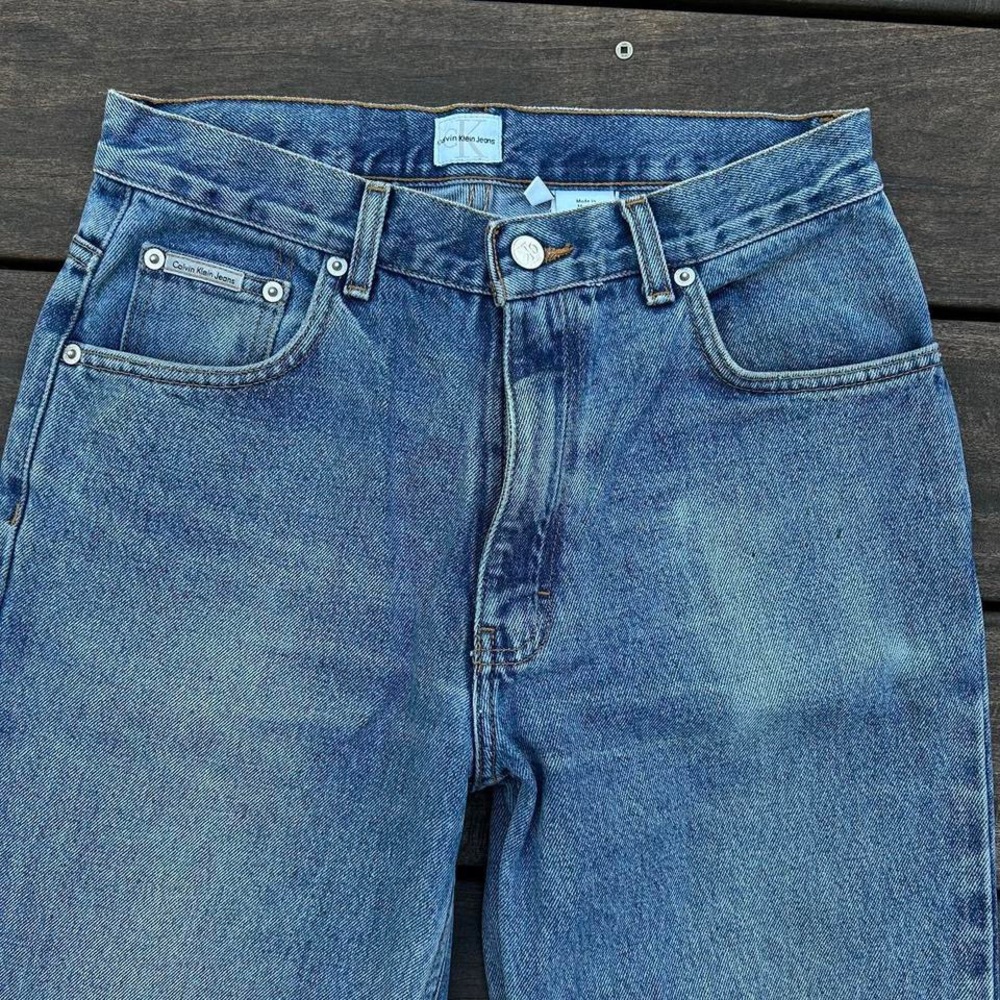 Vintage Blue Light Wash Vintage 90s Calvin Klein Jeans - Picture 4 of 7